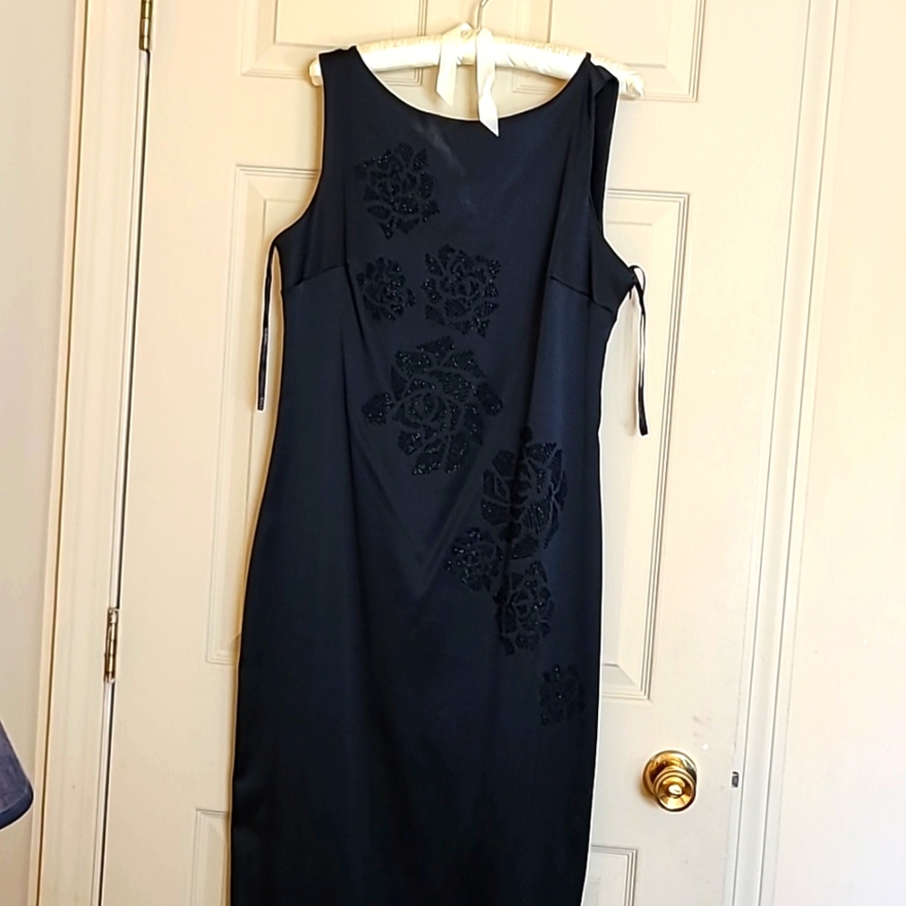 Full length black dress
